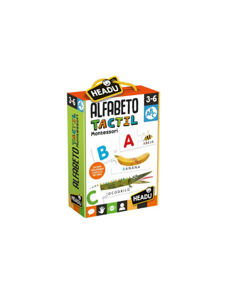 Juego didactico headu alfabeto tactil montessori