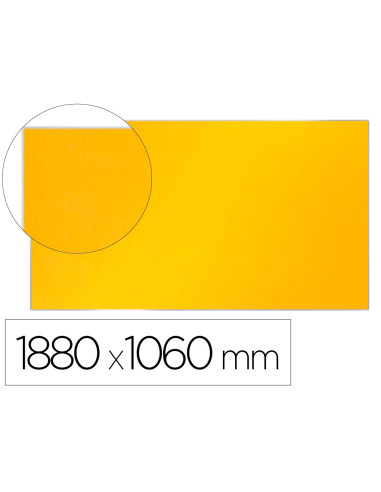 Tablero de anuncios nobo impression pro fieltro amarillo formato panoramico 85 1880x1060 mm