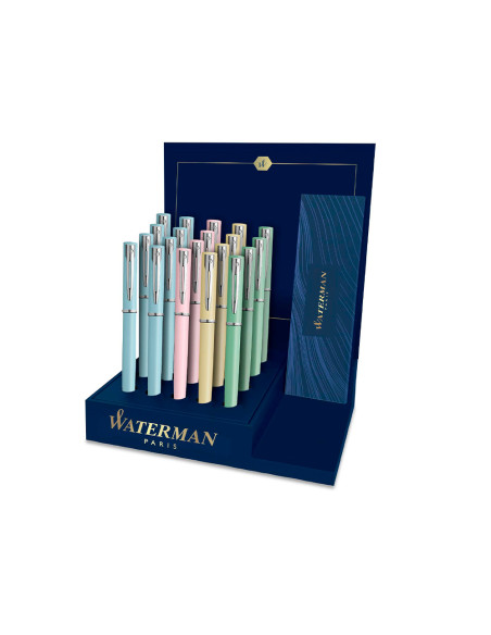 Boligrafo waterman allure pastel expositor de 20 unidades 4 colores pastel surtidos