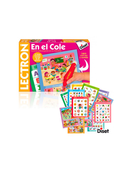 Juego diset didactico lectron en el cole