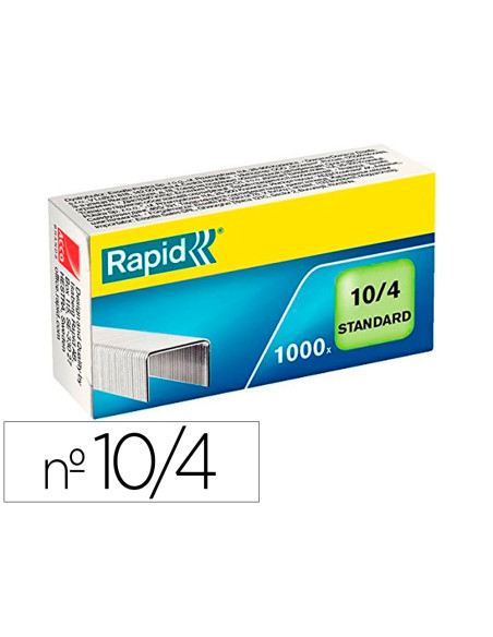 Grapas rapid 10/4 mm galvanizada caja de 1000 unidades