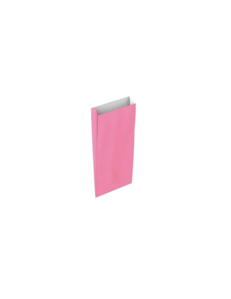 Sobre papel basika celulosa rosa con fuelle xxs 100x200x30 mm paquete de 25 unidades