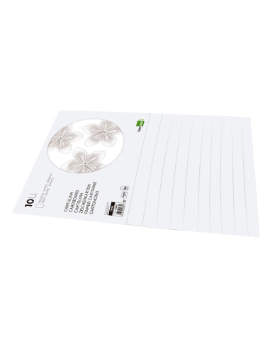 Bloc trabajos manuales liderpapel cartulina 240x315mm 10 hojas color blanco