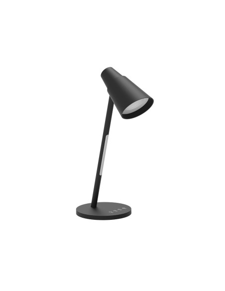 Lampara de oficina q-connect sobremesa abs tactil 6w 32 led 330lm color negro