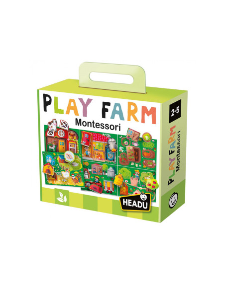 Juego didactico headu baby play farm montessori