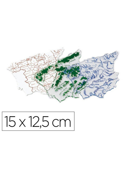 FAIBO MAPA DE ESPAÑA PLANTILLA PEQUEÑA JUEGO DE 3U SURTIDOS