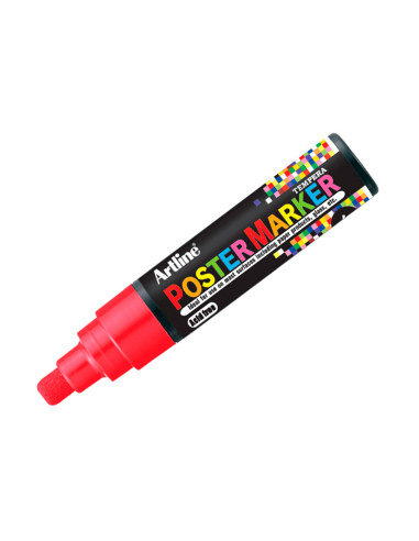 Rotulador artline poster marker epp-6-roj punta redonda 6 mm color rojo