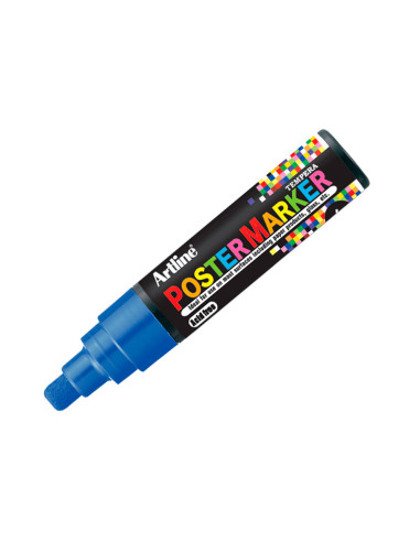 Rotulador artline poster marker epp-6-azu punta redonda 6mm color azul