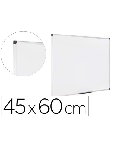 Pizarra blanca bi-office earth lacada magnetica marco de aluminio 450x600 mm