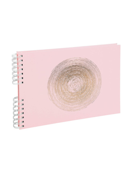 Album de fotos espiral exacompta ellipse 50 paginas 32x22 cm color rosa