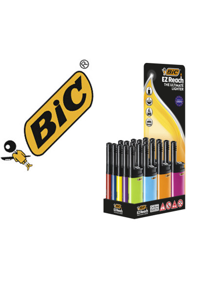 Encendedor bic ez reach j30 colores surtidos