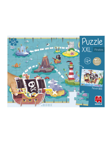 Puzzle goula jumbo xxl piratas 48 piezas