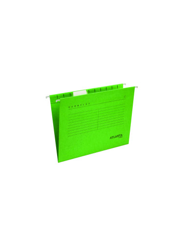 Carpeta colgante tarifold atlanta euroflex din a4 cartulina 100%reciclada fsc color verde caja de 25