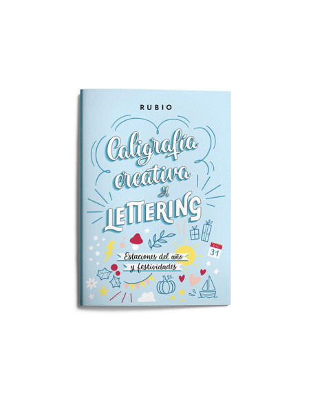 Cuaderno rubio lettering caligrafia creativa estaciones del año y festividades