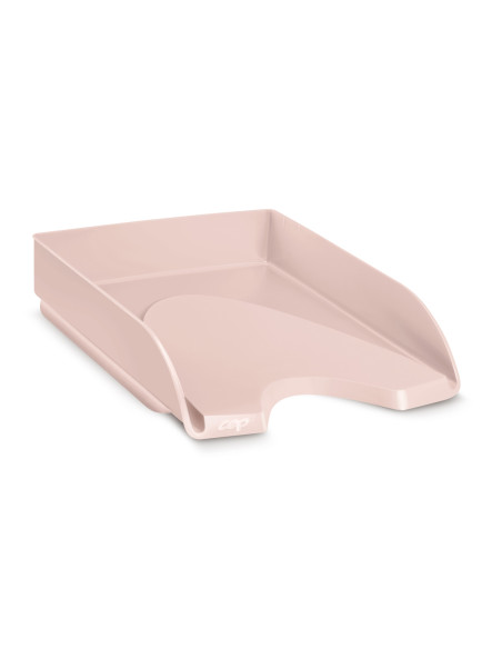 Bandeja sobremesa cep mineral plastico color rosa nude 350x260x65 mm