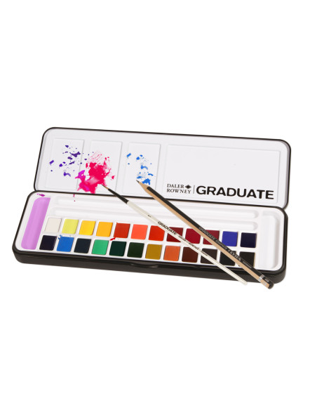 Acuarela daler rowney graduate caja metal de 24 unidades colores surtidos