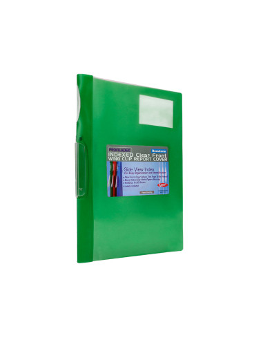 Carpeta beautone dossier pinza lateral 48383 polipropildin a4 verde pinza giratoria -pack de 10 retractilado