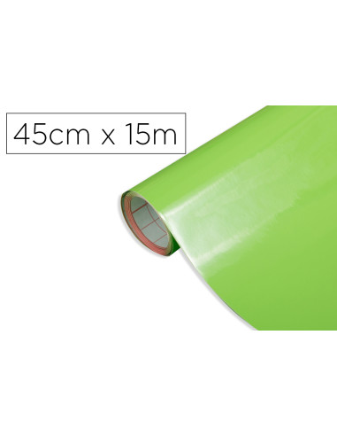 Rollo adhesivo d-c-fix verde manzana ancho 45 cm largo 15 mt