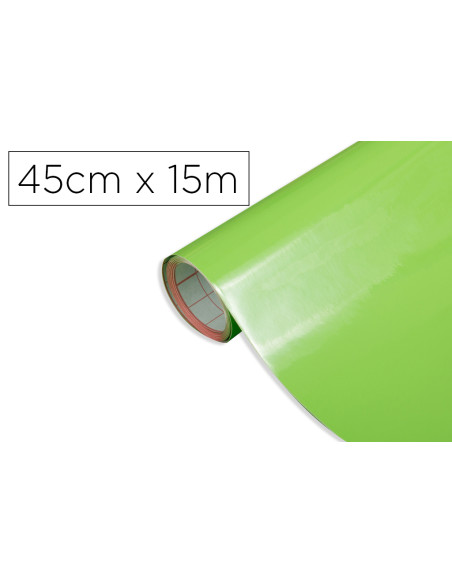 Rollo adhesivo d-c-fix verde manzana ancho 45 cm largo 15 mt