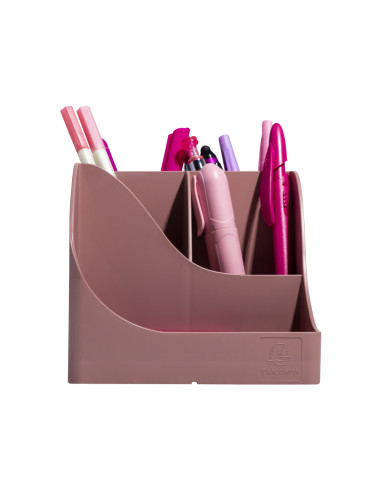 Organizador de sobremesa exacompta skandi color rosa viejo 155x119x109 mm