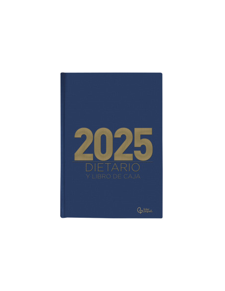 Dietario liderpapel 2025 octavo 12x16,5 cm color azul papel 70 gr