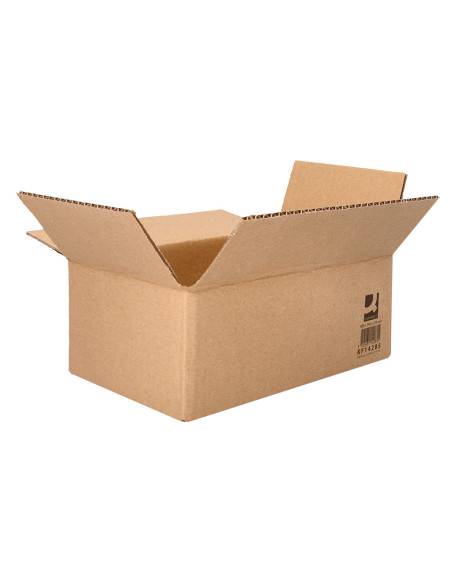 Caja para embalar q-connect americana ultrarresistente carton reciclado canal doble 7mm color kraft 500x340x310 mm