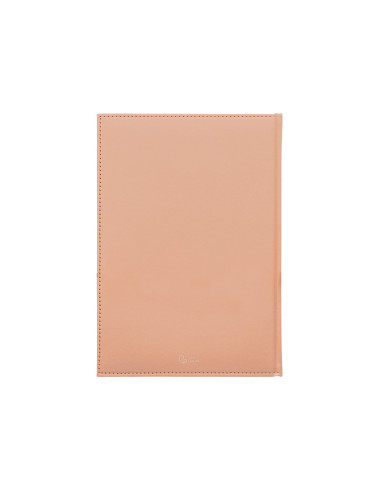 Agenda encuadernada liderpapel creta 170x240 mm 2025 dia pagina color rosa nude papel 70 gr