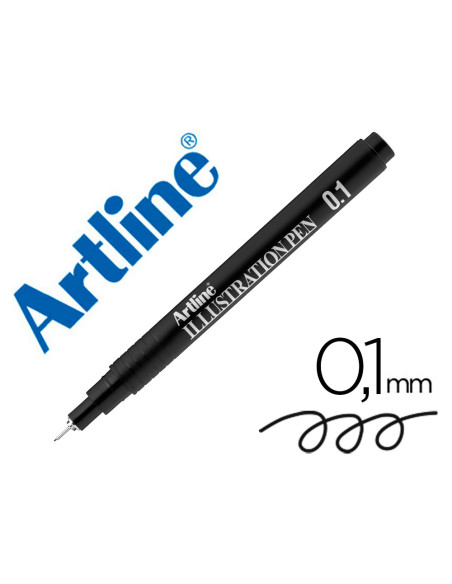 Rotulador artline calibrado micrometrico negro illustration pen ek-281iln punta poliacetal 0,1mm