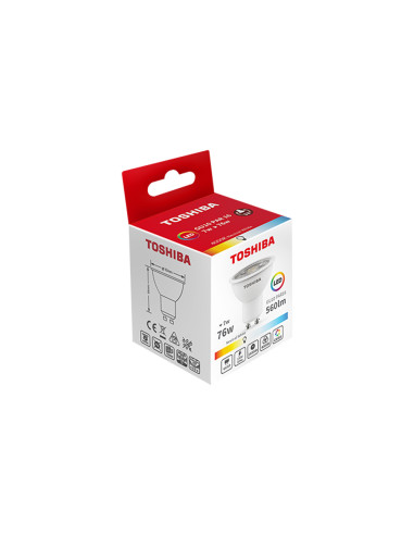 Bombilla led toshiba gu10 5.5w 3000k luz calida