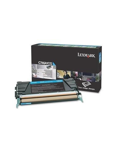 LEXMARK 746DN/746DTN/746N/748DE/748DTE/748E CARTUCHO DE TÓNER CIAN RETORNABLE