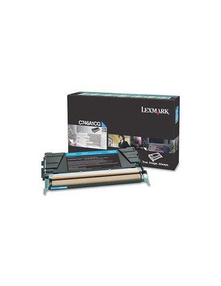 LEXMARK 746DN/746DTN/746N/748DE/748DTE/748E CARTUCHO DE TÓNER CIAN RETORNABLE