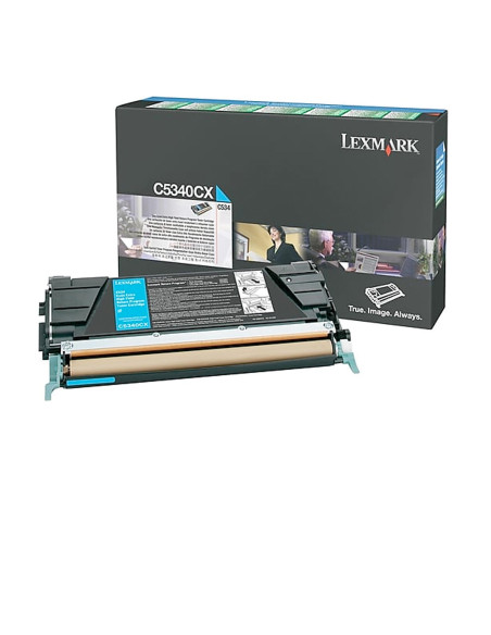 LEXMARK TONER C-534 RETORNABLE CIAN EXTRA ALTO RENDIMIENTO