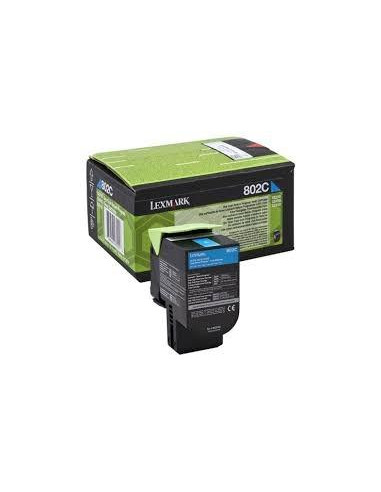 LEXMARK 802C TONER RETORNABLE CIAN (1K)