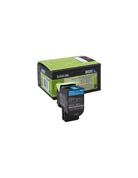 LEXMARK 802C TONER RETORNABLE CIAN (1K)