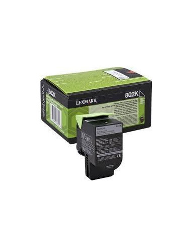 LEXMARK 802K TONER RETORNABLE NEGRO(1K)