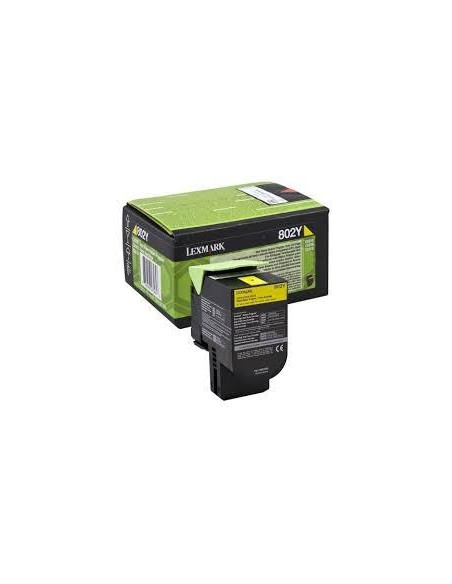 LEXMARK 802Y TONER RETORNABLE AMARILLO(1K)