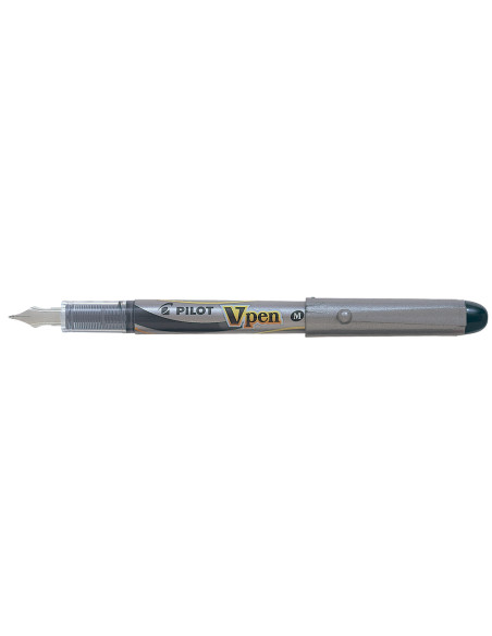 Pluma pilot v pen silver desechable negro svp-4wb