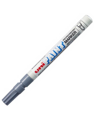 UNIBALL MARCADOR PAINT PX-21L GRIS -12U-