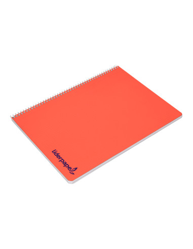 Cuaderno espiral liderpapel a4 wonder tapa plastico 80h 90gr cuadro 4mm con margen colores surtidos