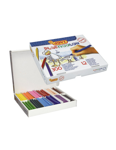 JOVI CERAS PLÁSTICAS CRAYONS STUDENT COLORES SURTIDOS CAJA ECONOMICA 300 UD