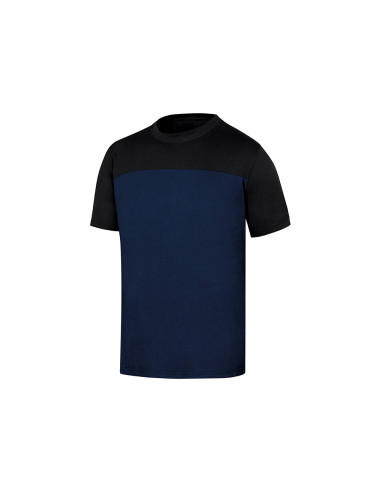 Camiseta de algodon deltaplus color azul/negro talla m