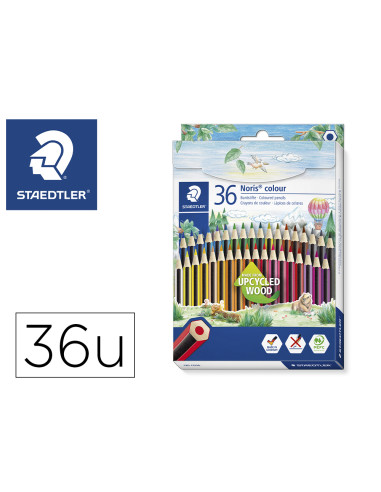 STAEDTLER LÁPICES DE COLORES NORIS COLOUR WOPEX ECOLÓGICO ESTUCHE 36U