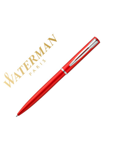 WATERMAN BOLÍGRAFO ALLURE PUNTA MEDIA ESTUCHE DE REGALO LACADO ROJO