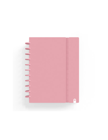 Cuaderno carchivo ingeniox foam a5 80h cuadricula rosa pastel