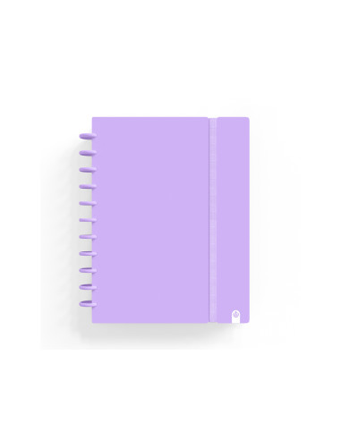 Cuaderno carchivo ingeniox foam a5 80h cuadricula malva pastel