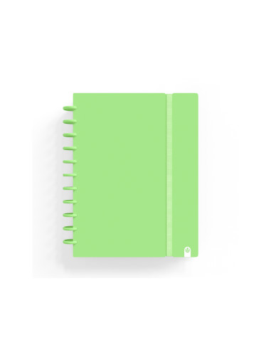 Cuaderno carchivo ingeniox foam a5 80h cuadricula verde pastel