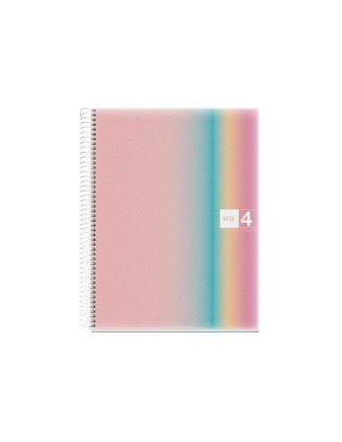 Cuaderno espiral miquelrius din a4 120 hojas 70 gr cuadro 5 mm tapa polipropileno aurora west bay