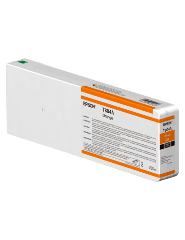 EPSON GF SURECOLOR SERIE SC-P CARTUCHO NARANJA ULTRACHROME HDX/HD 700ML (SUSTITUYE A LA C13T804A00)