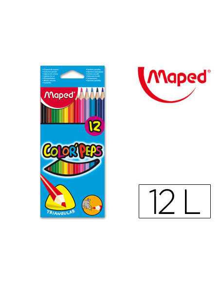 MAPED LÁPICES DE COLORES COLOR´PEPS STAR CERTIFICADO FSC C/SURTIDOS ESTUCHE 12 UD