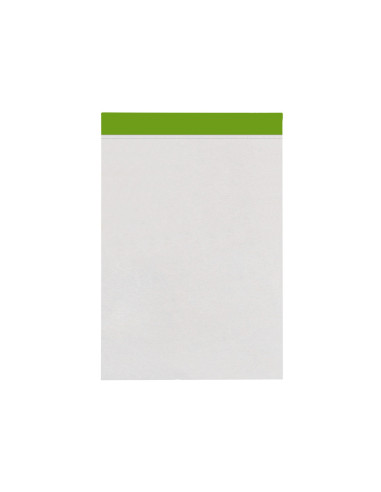 Bloc notas liderpapel liso a7 80 hojas 60 g/m2 perforado sin tapa